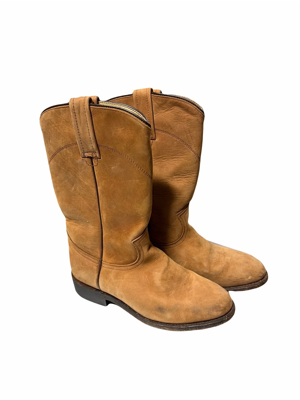 Vintage Dan Post women's leather cowgirl roper boots